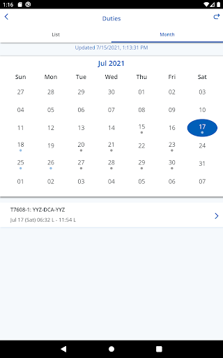 CrewMobile Screenshot