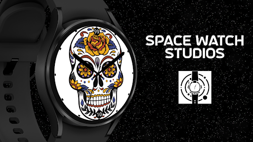 Android application Sugar Skull Floral Halloween screenshort