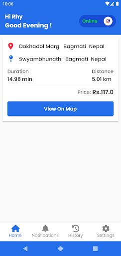 Android application Puryaideu Rider 2.0 screenshort