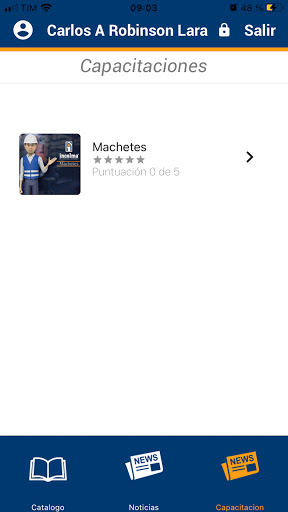 Android application Incolma Catálogo screenshort
