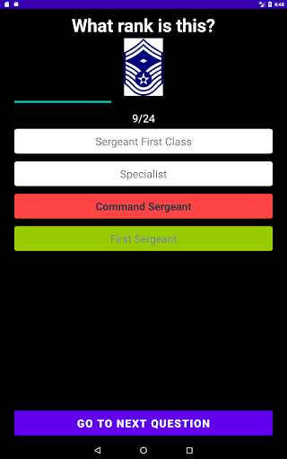 Air Force Ranks Test
