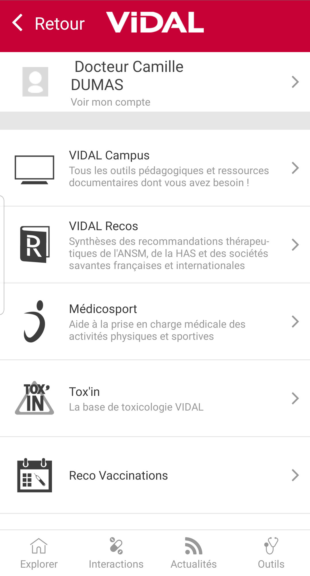 Android application VIDAL Mobile screenshort