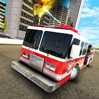 Fire Engine City Rescue Firefighter Truck Games