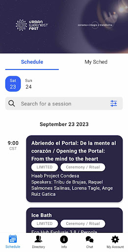 Android application UrbanW screenshort