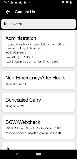 Greene County Ohio Sheriff Screen 2