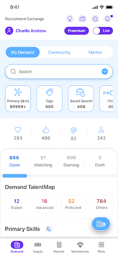 Android application Recruitment.Exchange screenshort