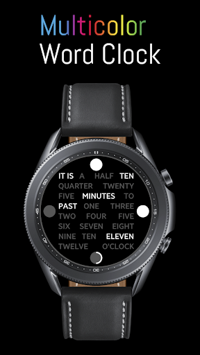 Android application Multicolor Word Clock screenshort