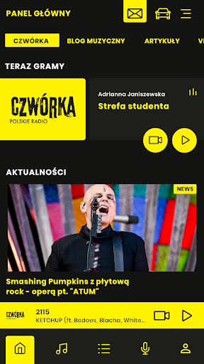 Android application Czwórka Polskie Radio screenshort