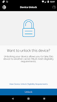 screenshot of AT&T Device Unlock
