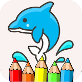 Coloring Pages Dolphin Shark icon