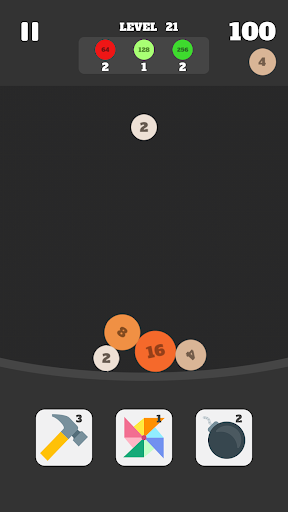 Android application Bubble Number Mix screenshort