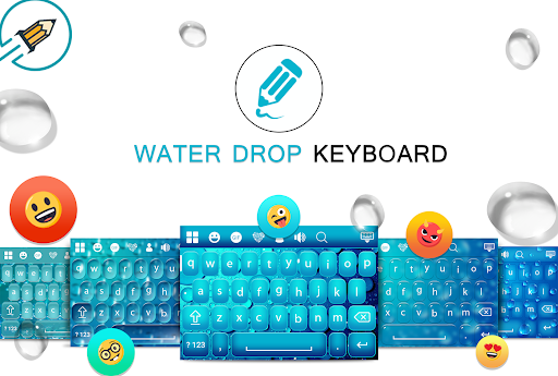 Android application Water Drop Keyboard screenshort