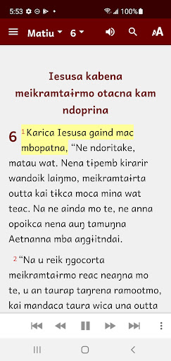 Mborena Kam Bible Screen 2
