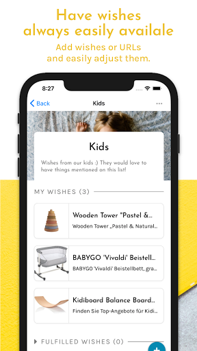 bitte.kaufen Wishlist App Screen 2