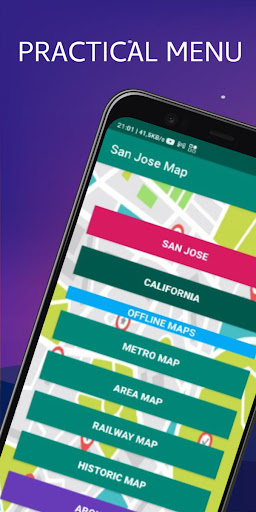 Android application San Jose Map screenshort