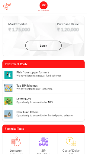 JSP Investments Screen 2