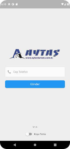 Android application Aytaş Turizm screenshort