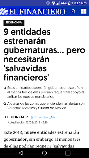 El Financiero Screen 2