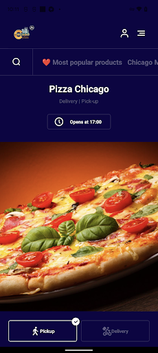 Android application Pizza Chicago screenshort