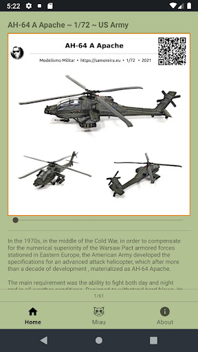Android application Military Modeling screenshort