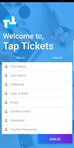 TapTickets Screen 2