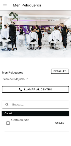 Android application Men Peluqueros screenshort