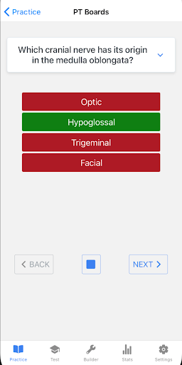 PT Exam Review Screen 2