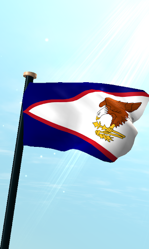 Android application American Samoa Flag 3D screenshort