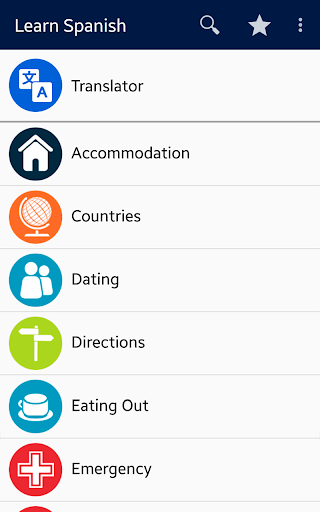 Android application Learn Spanish - Offline screenshort