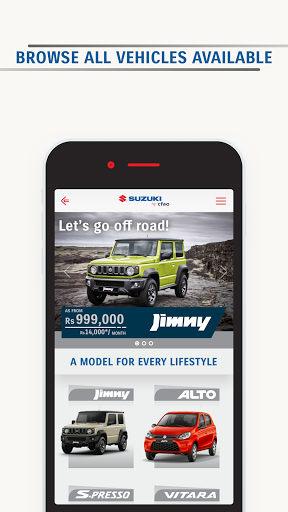 Android application Suzuki by CFAO screenshort