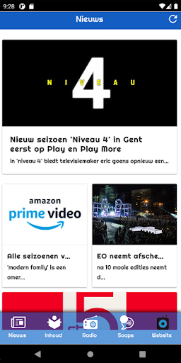 Android application TVvisie screenshort