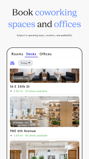 Screenshot of WeWork: Flexible Workspace