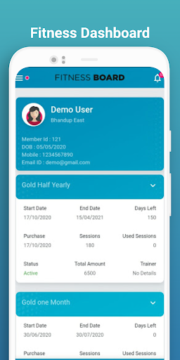 Fitness Board - Member Screen 3