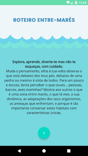 Android application Roteiro Entre-Marés screenshort