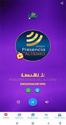 Radio Presencia Del Altisimo Screen 2