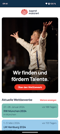 Android application Jugend musiziert screenshort