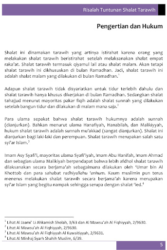 Risalah Tuntunan Salat Tarawih Screen 3