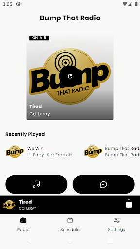 Android application Bump That Radio screenshort