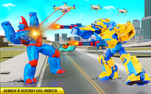 Rhino Robot Truck Robot Car 56 APK screenshots 20