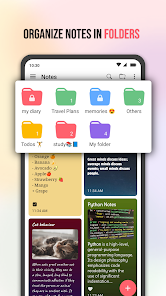 Captura de Pantalla 2 Notes : Color Folders & Lists android