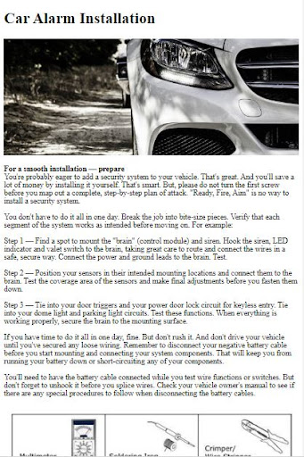 How to Install a Car Alarm ekran görüntüsü