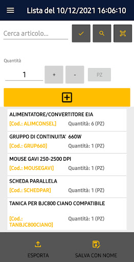 Logistica App Valves Screen 3