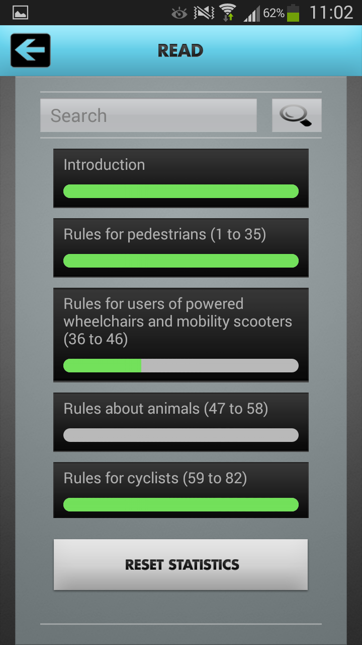 Android application The Highway Code UK screenshort