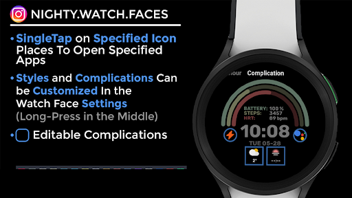 Night 60 - watch face screenshot 16