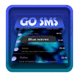 Blue waves SMS Art icon