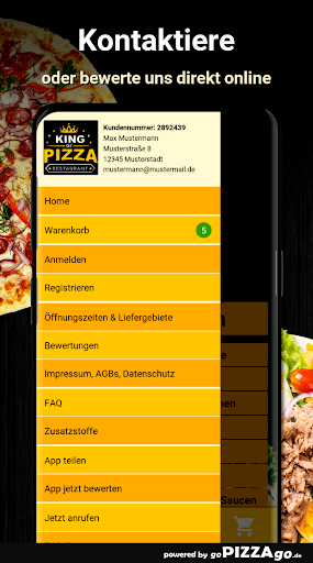 King of Pizza Herne Screen 3