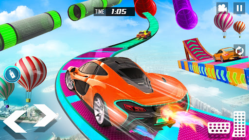 GT Car Stunt Race Mega Ramps
