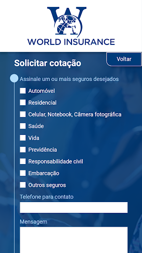 World Insurance Screen 2