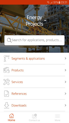 Android application ArcelorMittal Projects screenshort