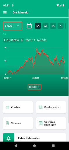 Android application MSF Invest screenshort